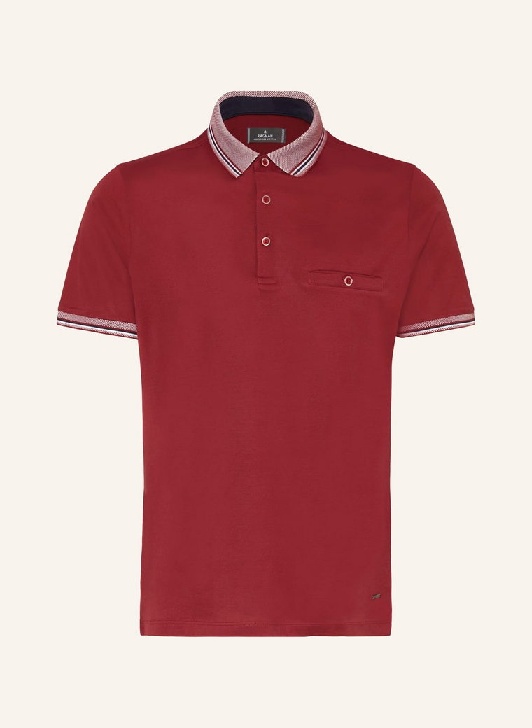 Ragman Koszulka Polo Z Dżerseju rot