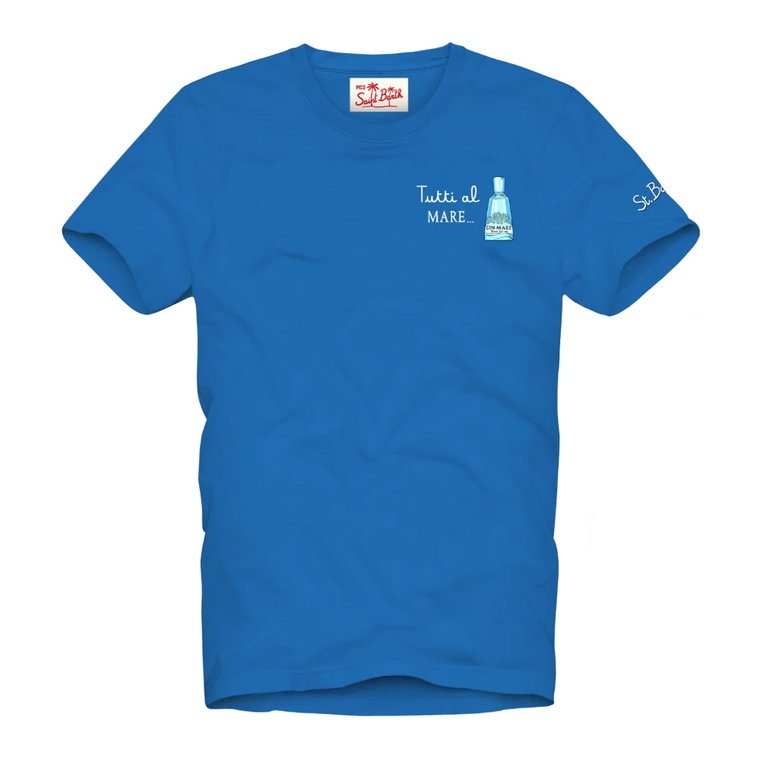 Niebieskie T-shirty i Pola MC2 Saint Barth