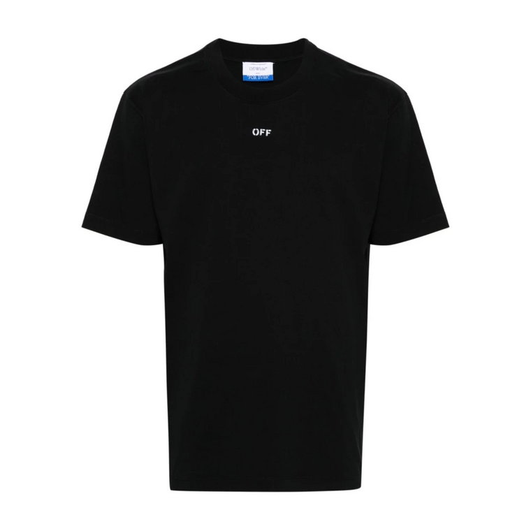 Czarna koszulka z nadrukiem logo Off White