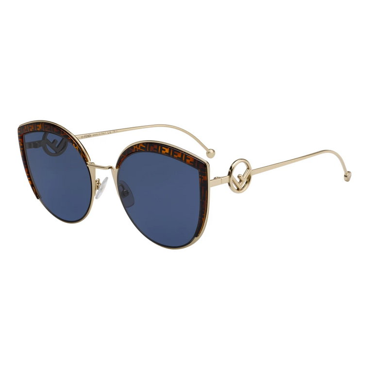 Złote Havana/Niebieskie Okulary przeciwsłoneczne FF 0290/S Fendi