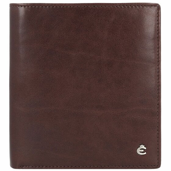 Esquire Toscana Portfel Ochrona RFID Skórzany 12 cm coffee