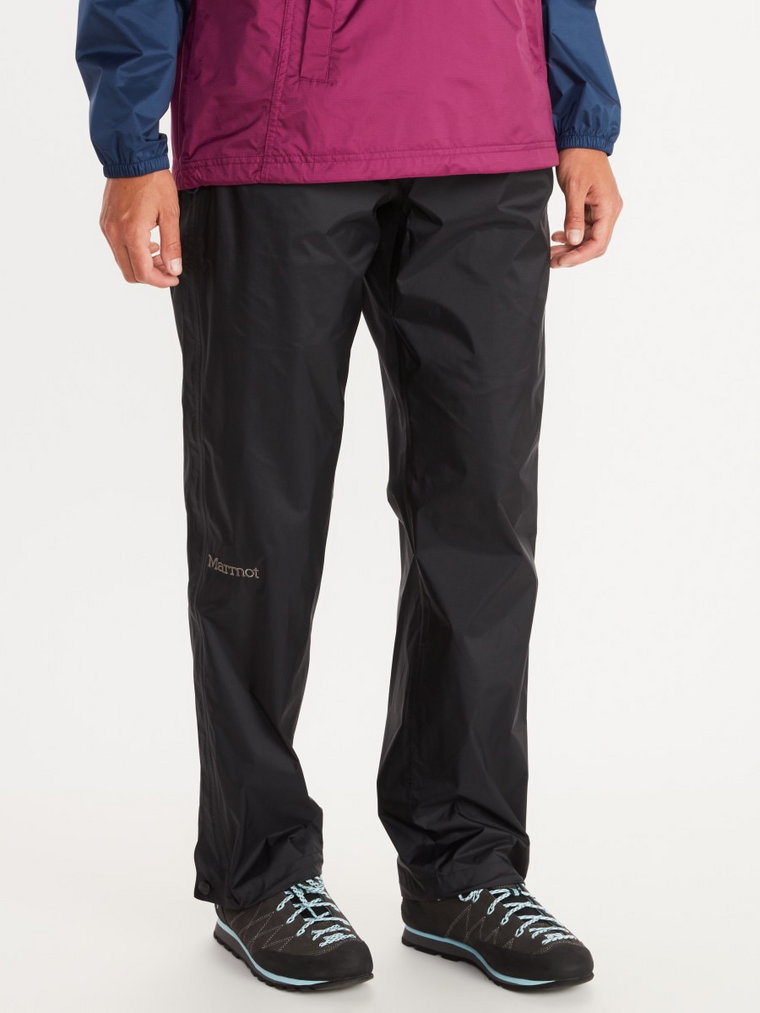 Damskie spodnie trekkingowe MARMOT PreCip Eco Full Zip Pant - czarne