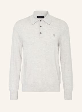 Allsaints Koszulka Polo Z Dzianiny Kilburn grau