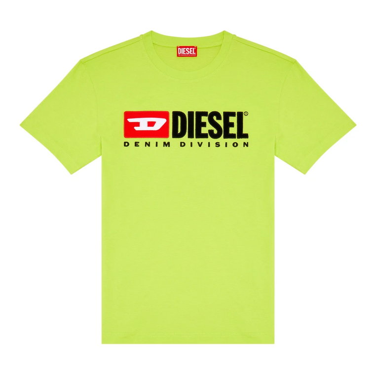 T-shirt z haftowanym logo Diesel