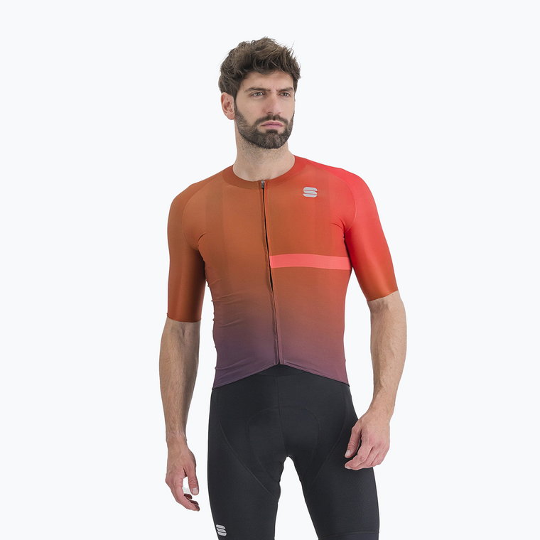 Koszulka rowerowa męska Sportful Bomber cayenna red/pompelmo