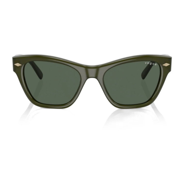 Zielone Okulary Przeciwsłoneczne w Stylu Cat-Eye dla Kobiet Vogue