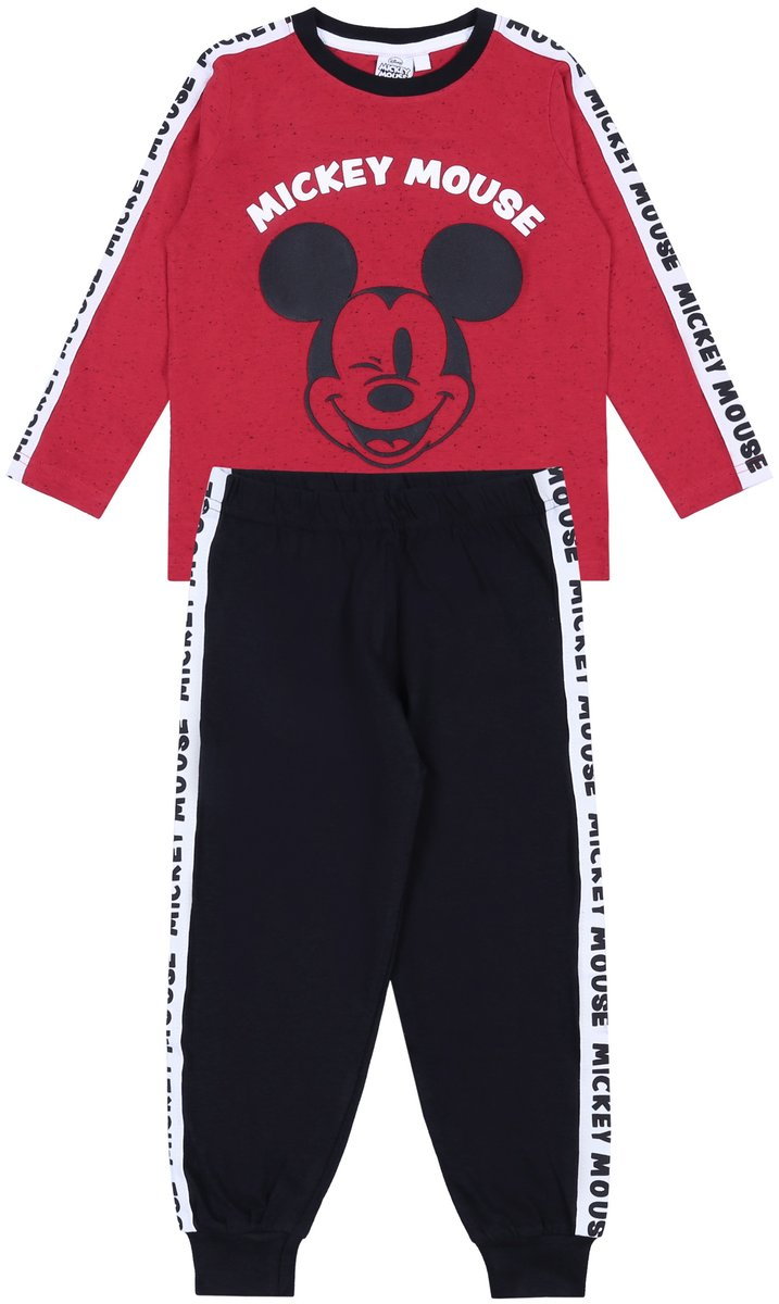 Czerwono-czarna piżama MICKEY MOUSE DISNEY 3-4lata 104 cm