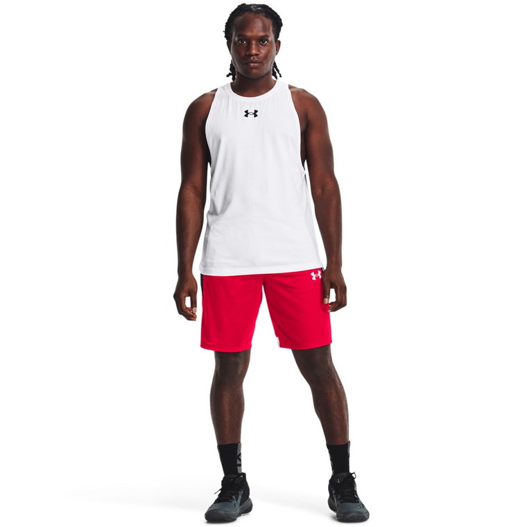 Męskie spodenki do koszykówki UNDER ARMOUR UA BASELINE 10'' SHORT - czerwone