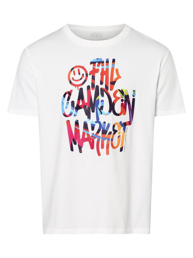 Finshley & Harding London - T-shirt męski, biały