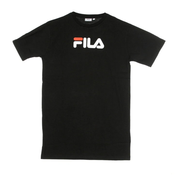 Czarna Sukienka Satinka Tee Streetwear Fila