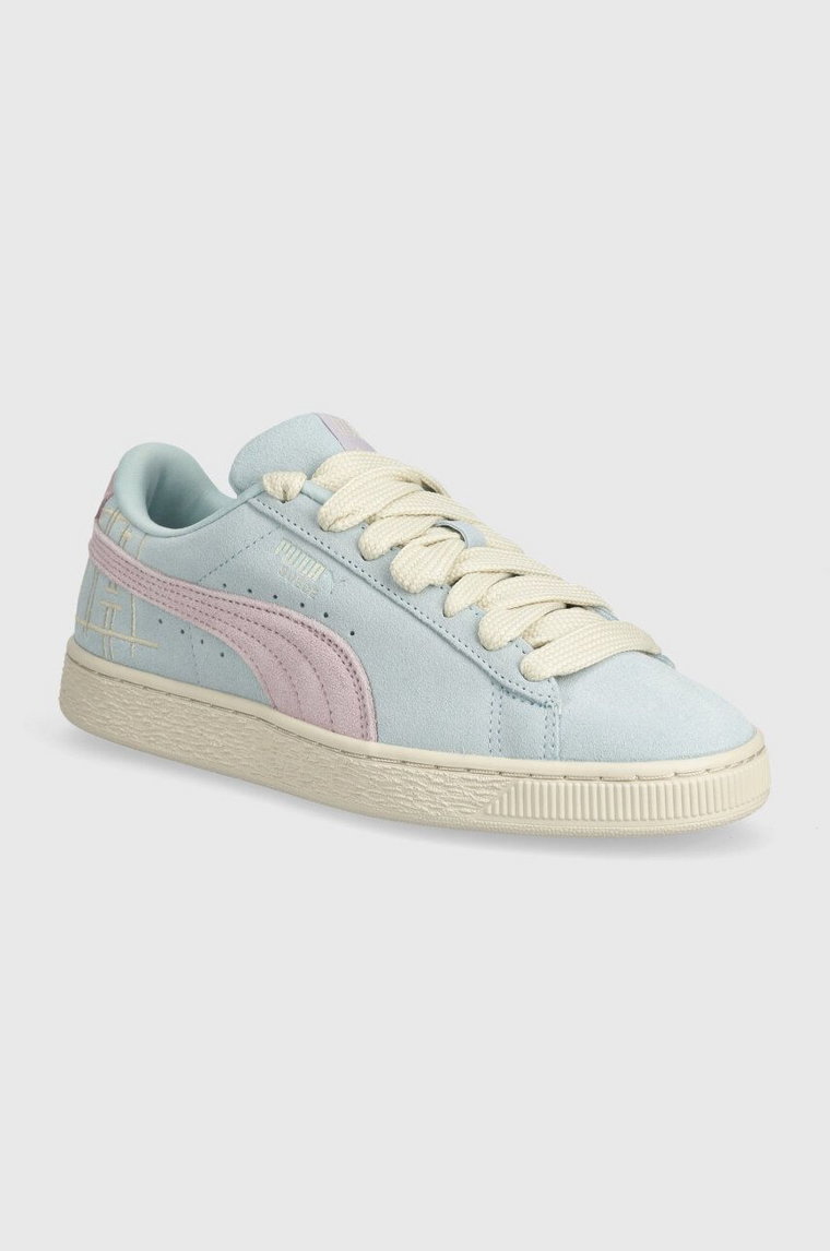 Puma sneakersy zamszowe Suede Brand Love II kolor niebieski 395737