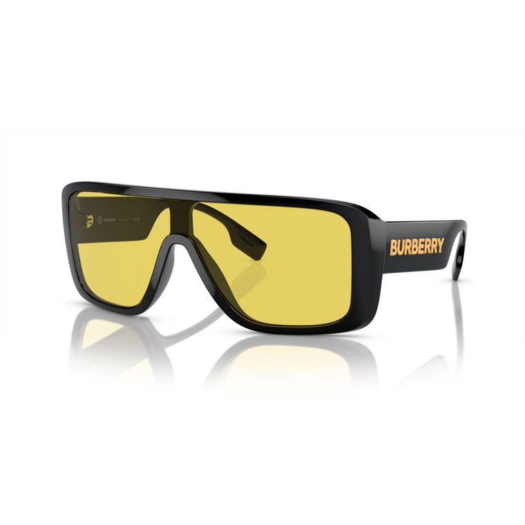 Czarne/Żółte Okulary przeciwsłoneczne Burberry