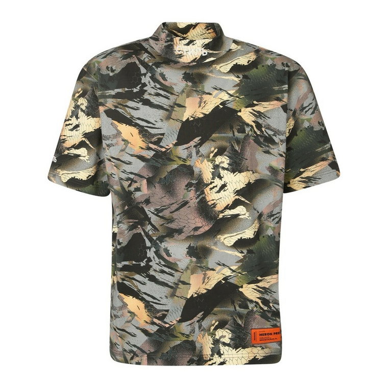 Camouflage Mock-neck T-shirt Heron Preston