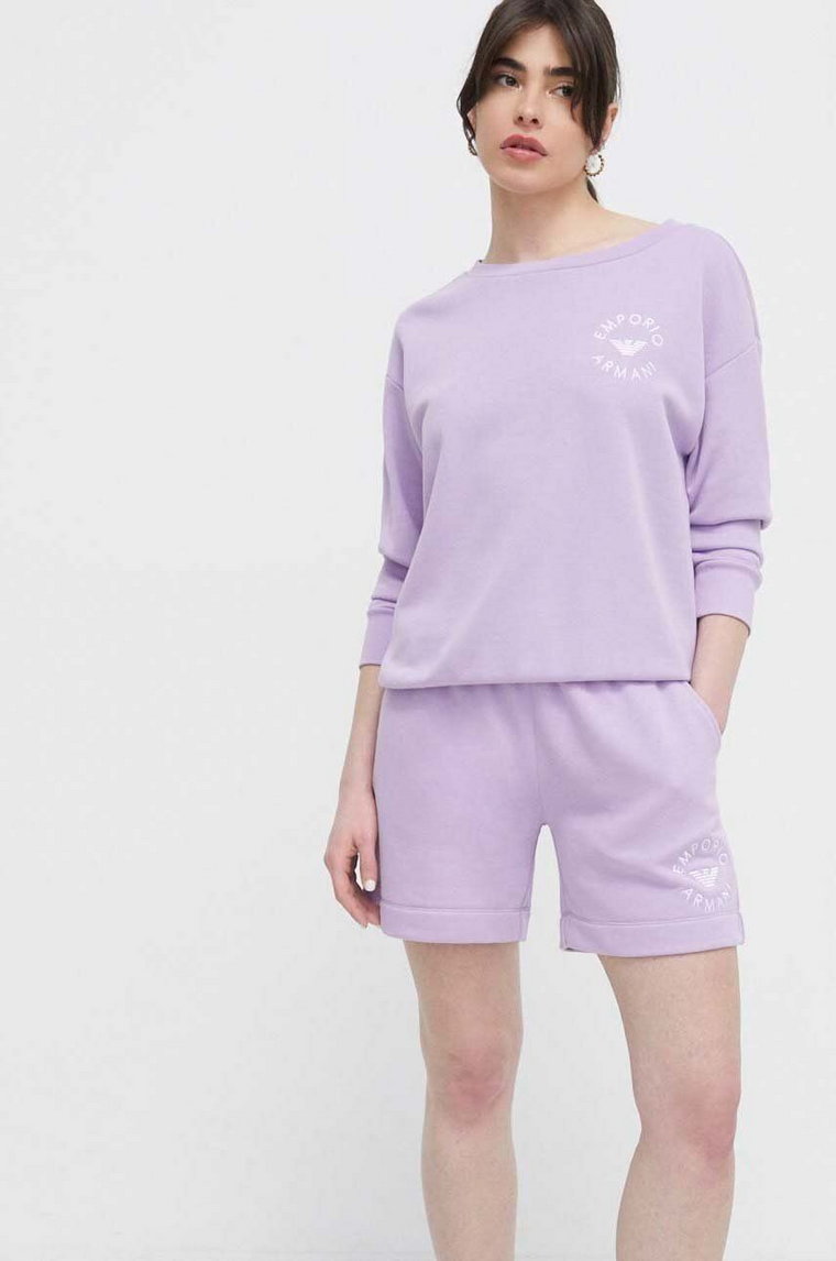 Emporio Armani Underwear szorty plażowe kolor fioletowy 262228 4R320