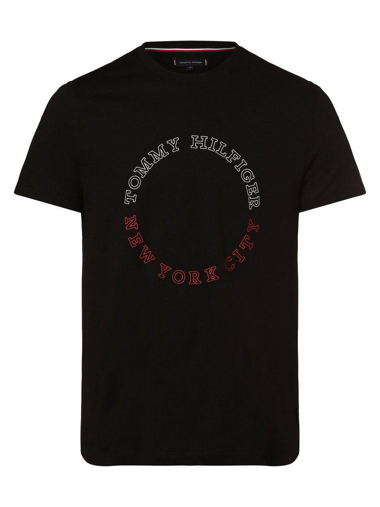 Tommy Hilfiger - T-shirt męski, czarny