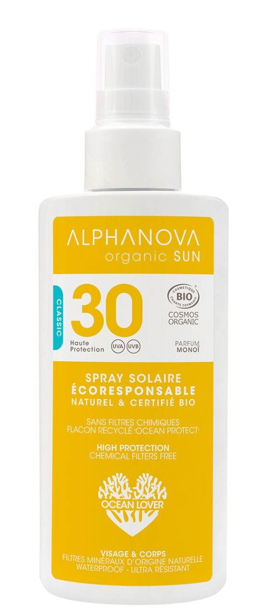 Alphanova Sun Bio Spray przeciwsłoneczny SPF 30 125 g