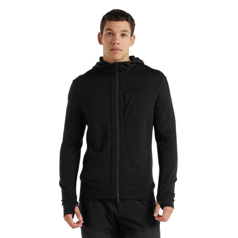 Męska bluza Icebreaker Quantum III LS Full Zip Hoodie black - XL