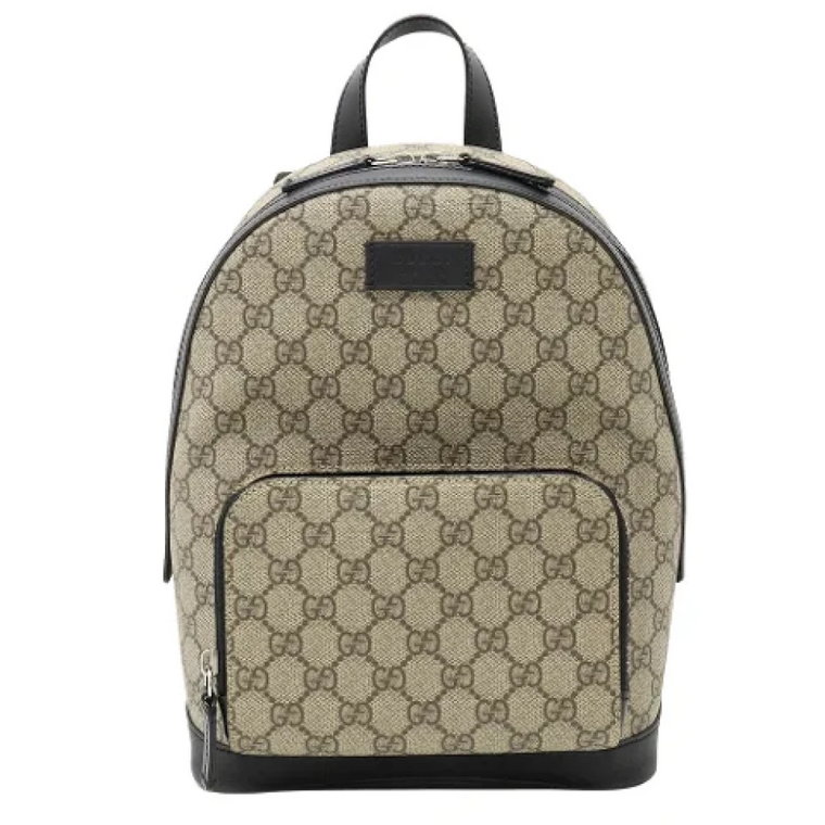 Pre-owned Canvas backpacks Gucci Vintage