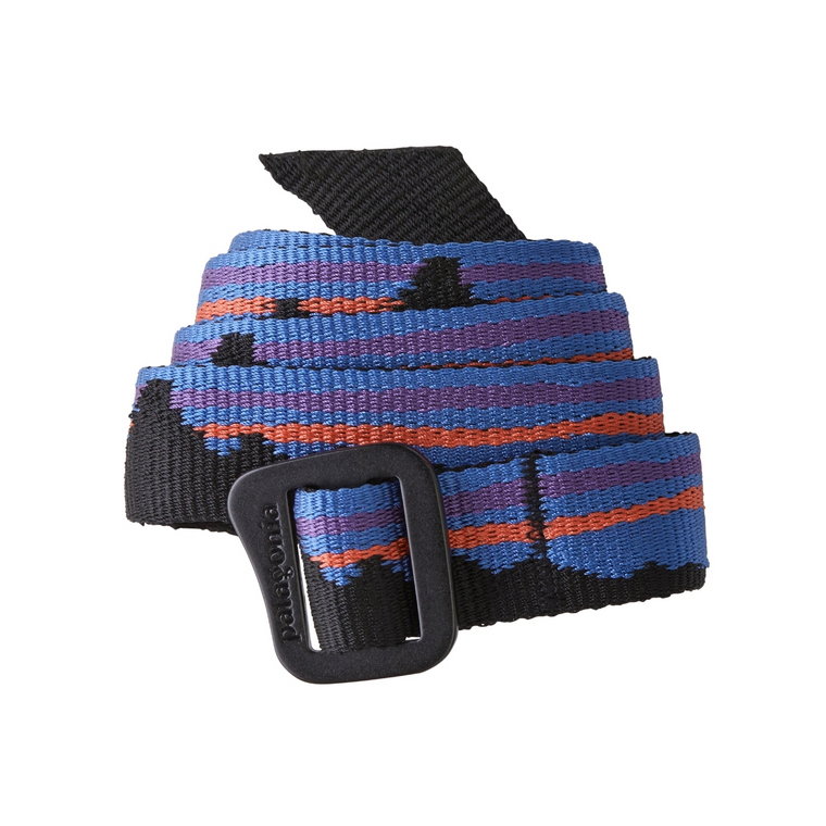 Pasek Patagonia Friction Belt fitz roy belt black - ONE SIZE