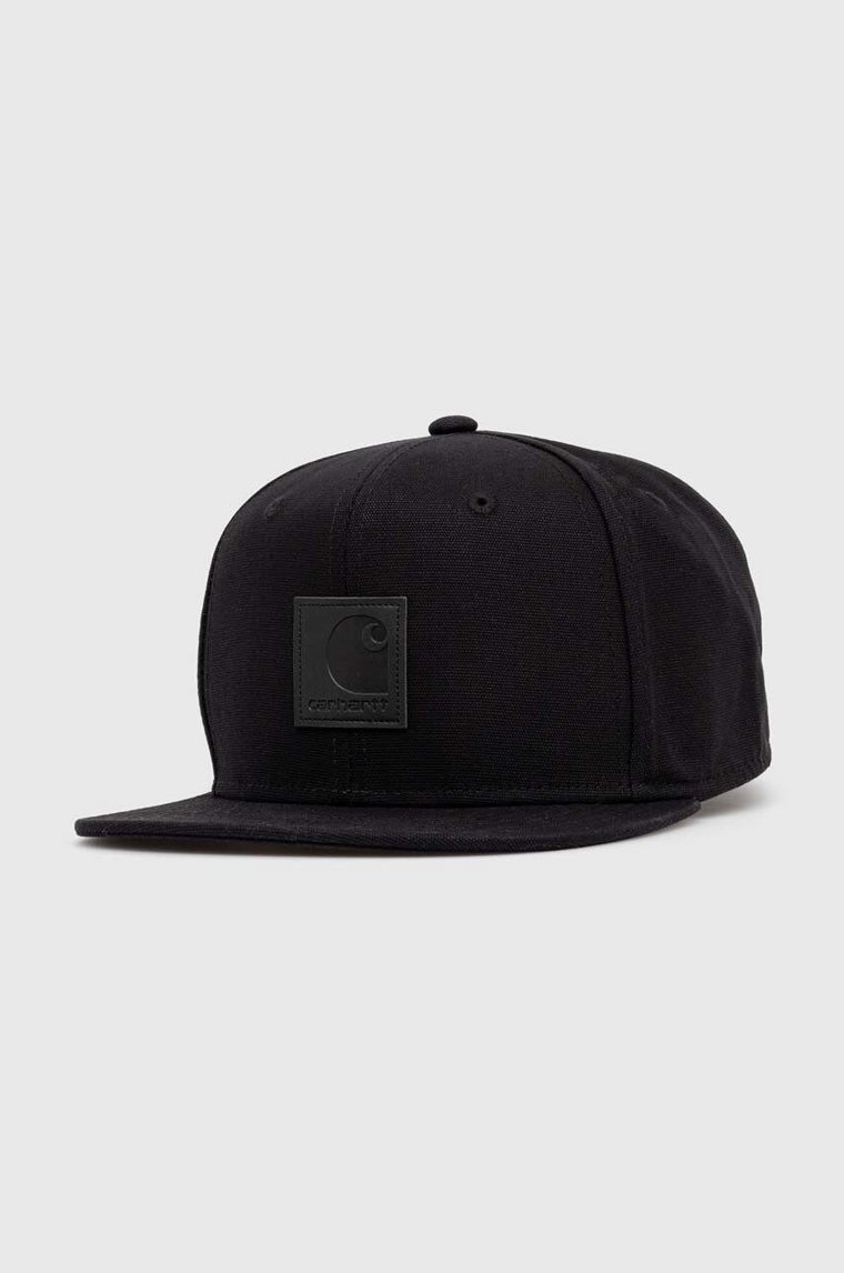 Carhartt WIP czapka z daszkiem bawełniana Logo kolor czarny gładka I023099-BLACK