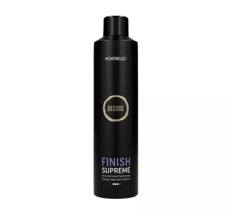 MONTIBELLO DECODE FINISH SUPREME MOCNY LAKIER UTRWALAJĄCY WŁOSY 400ML