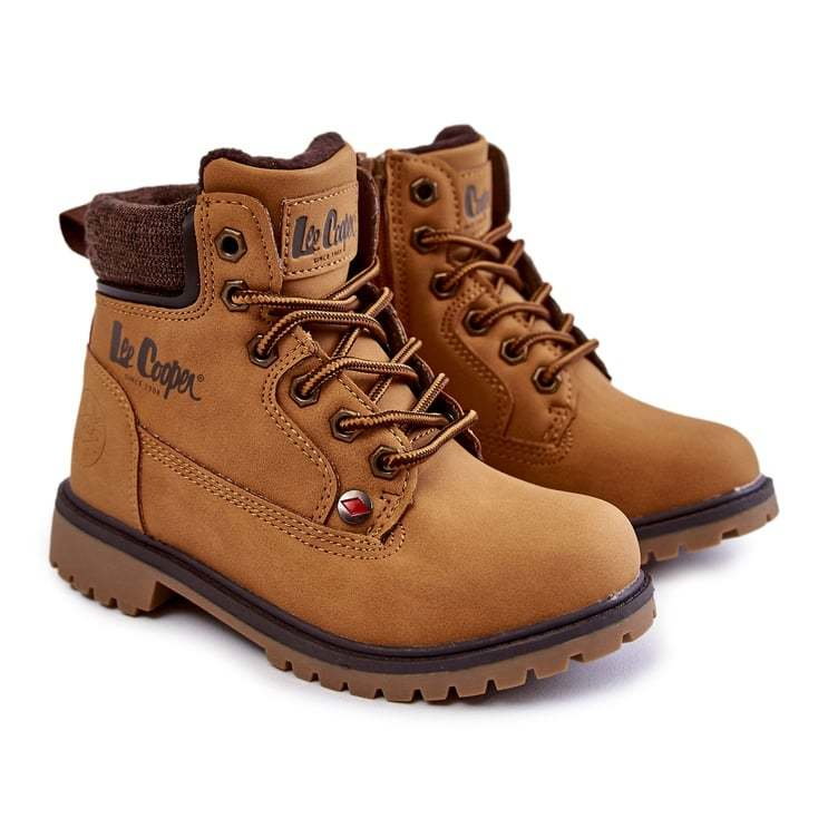 Dziecięce Botki Trapery Lee Cooper LCJ-22-01-1490 Camel brązowe