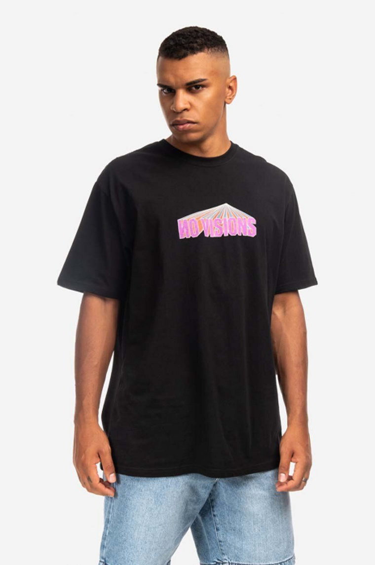 thisisneverthat t-shirt bawełniany No Visions Tee kolor czarny z nadrukiem TN221TTSST18-BLACK