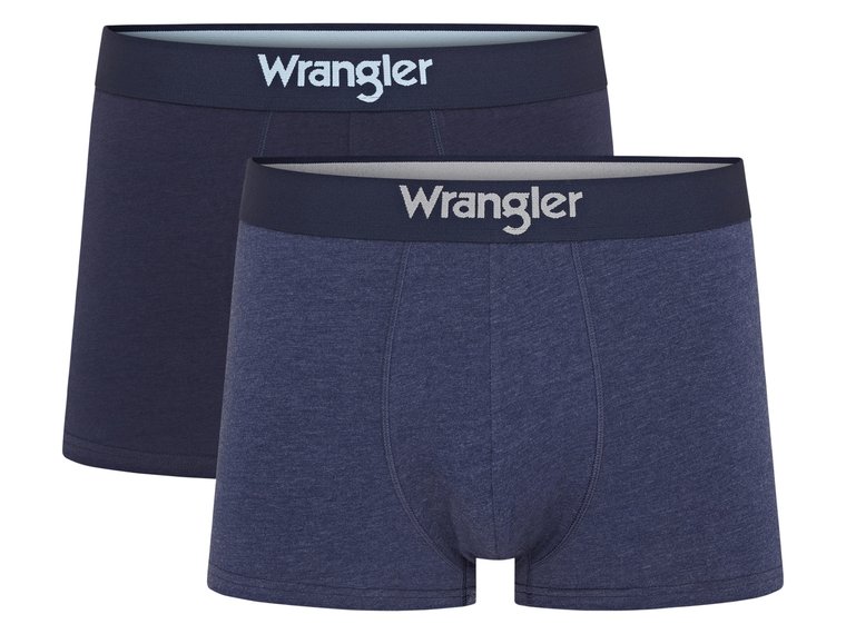 Wrangler Bokserki męskie, 2 pary (L, Granatowy/niebieski)