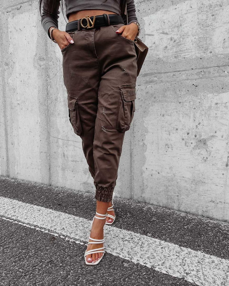 Spodnie damskie OLAVOGA Cargo 2023 khaki M