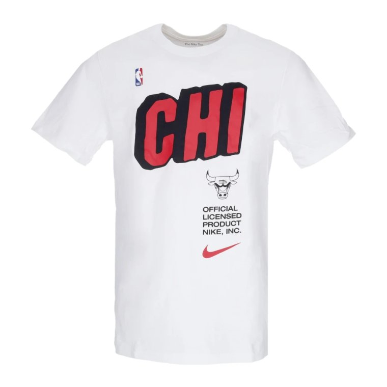 Chicago Bulls Block Tee Biały Nike