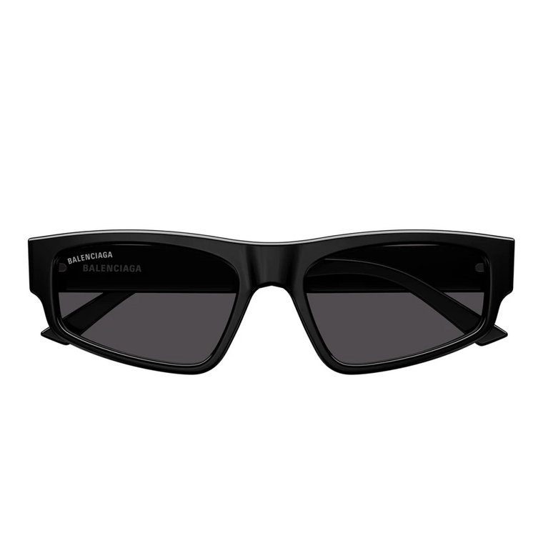 Czarne Oprawki Szare Soczewki Okulary Przeciwsłoneczne Balenciaga