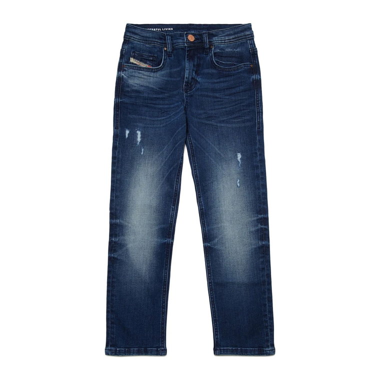 Ciemne Faded Straight Jeans 2020 Diesel