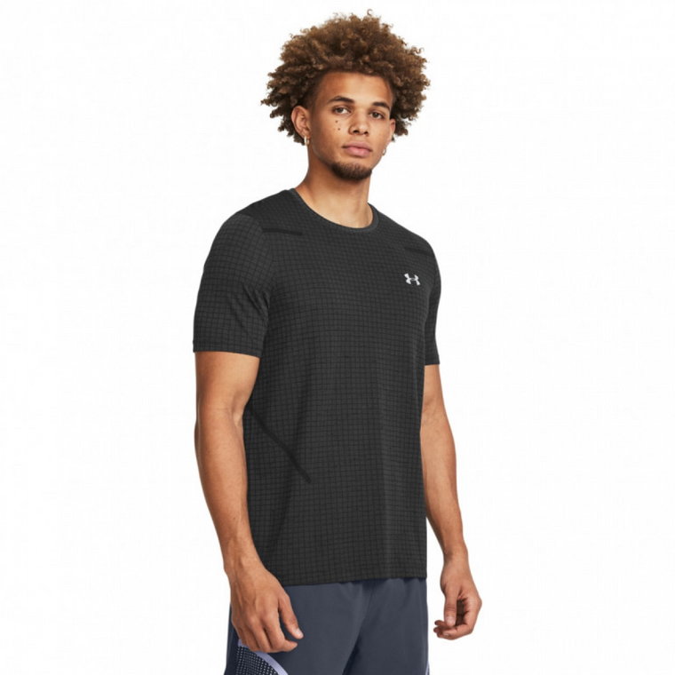 Męska koszulka treningowa Under Armour Vanish Seamless Grid SS - szara