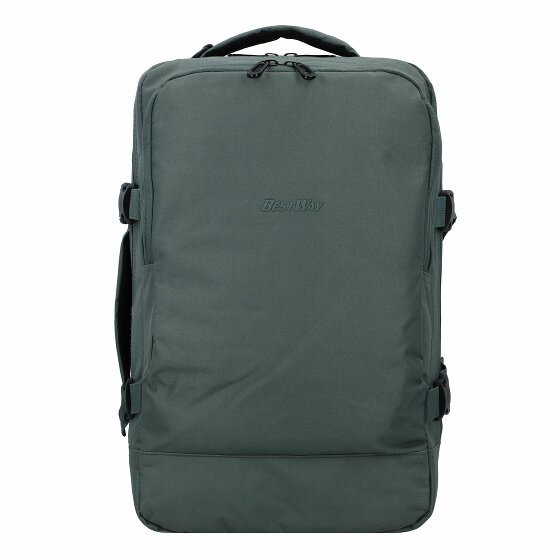 Worldpack BestWay Plecak 41.5 cm Komora na laptopa grau-grün