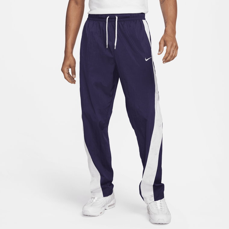 Męskie spodnie do koszykówki z tkaniny Nike - Fiolet