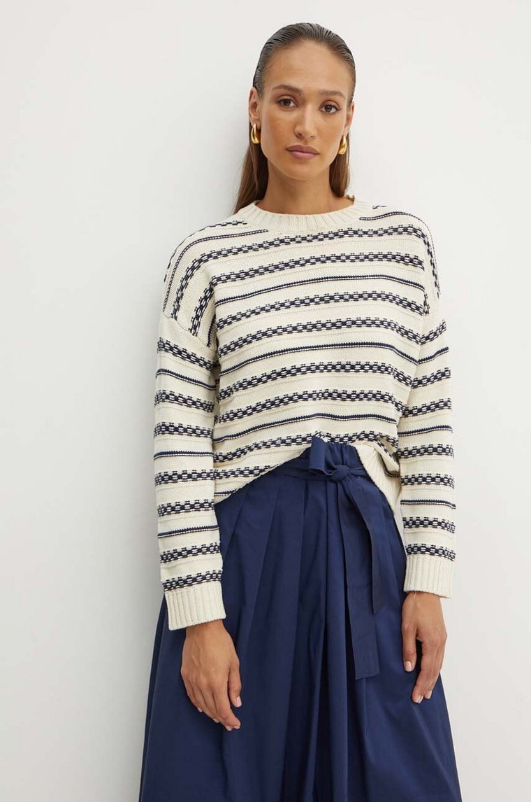 Weekend Max Mara sweter damski kolor beżowy  2425366151600