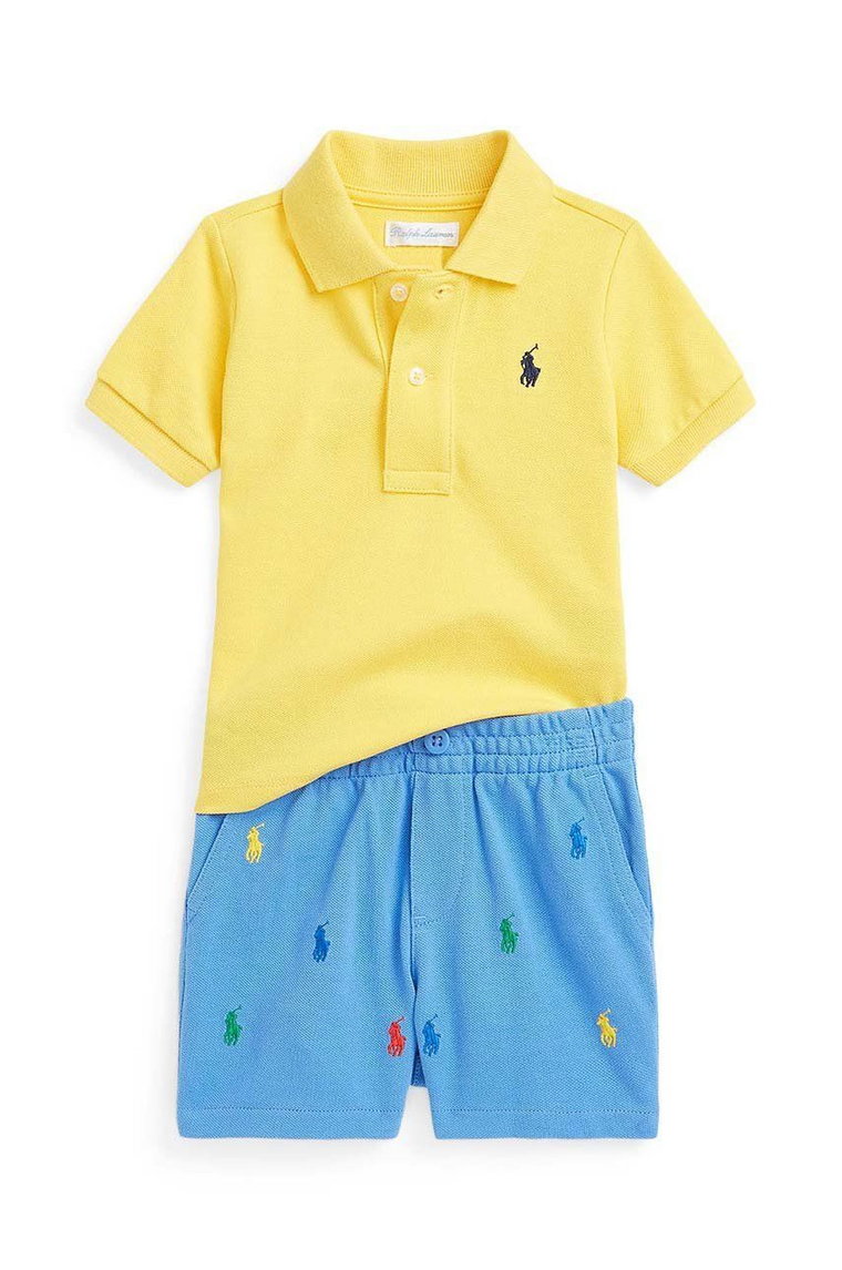 Polo Ralph Lauren komplet niemowlęcy kolor żółty