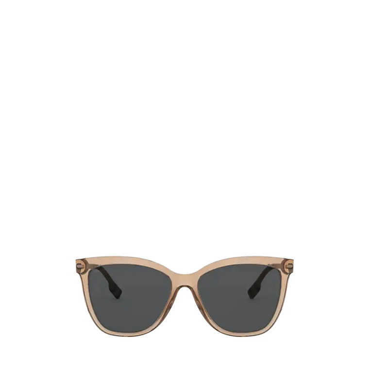 Stylowe szare okulary przeciwsłoneczne z unikalnym kształtem Burberry
