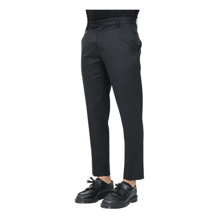 Eleganckie Czarne Spodnie Slim Fit Golden Craft