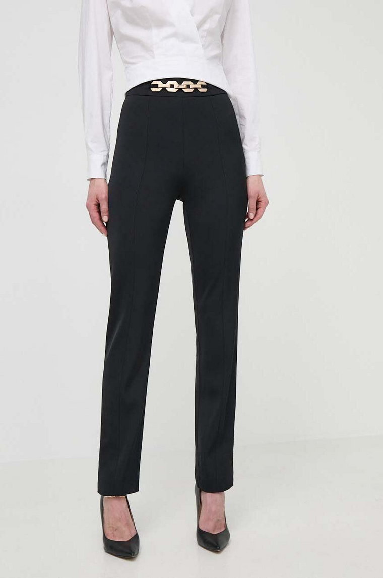 Marciano Guess spodnie NORAH damskie kolor czarny dopasowane high waist 4GGB13 7074A