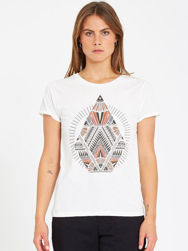 Volcom Radical Daze STAR WHITE t-shirt damski - L