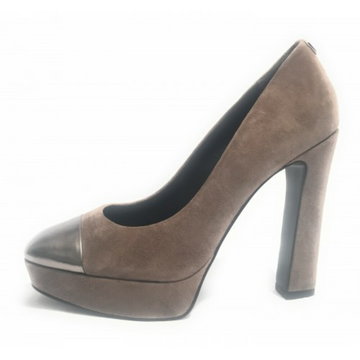 Decollete shoes collie in Taupe suede and tip dwgu36 Guess