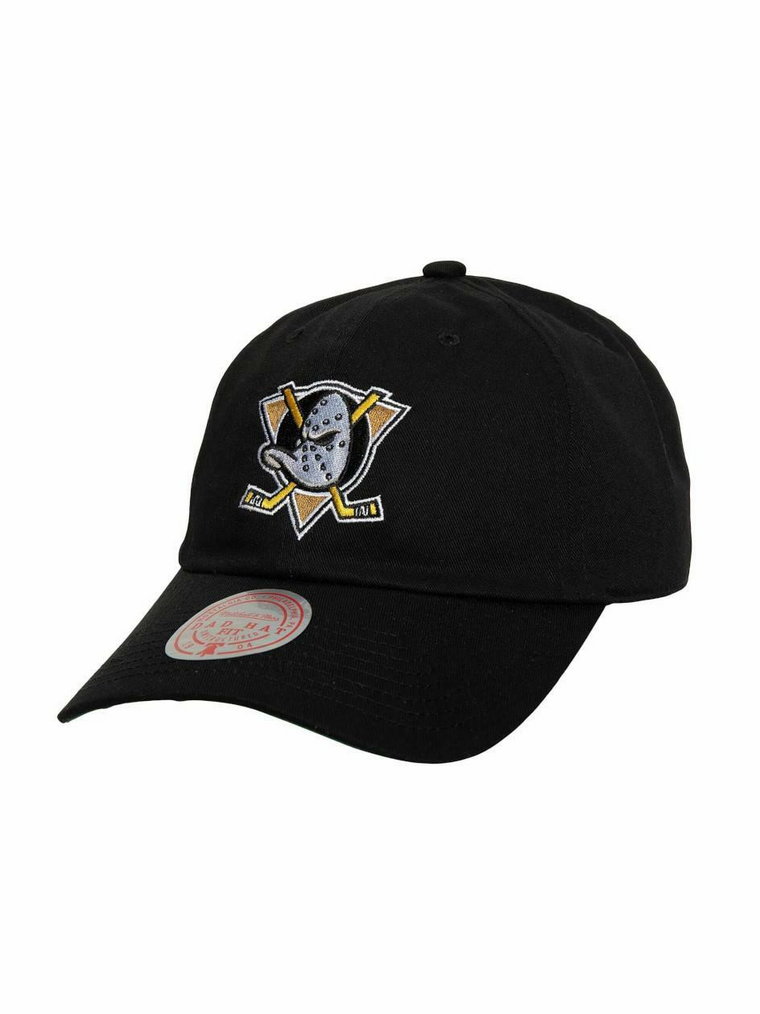 Czapka Z Daszkiem Dad Hat Mitchell & Ness Anaheim Ducks NHL Team Ground 2.0 Czarna