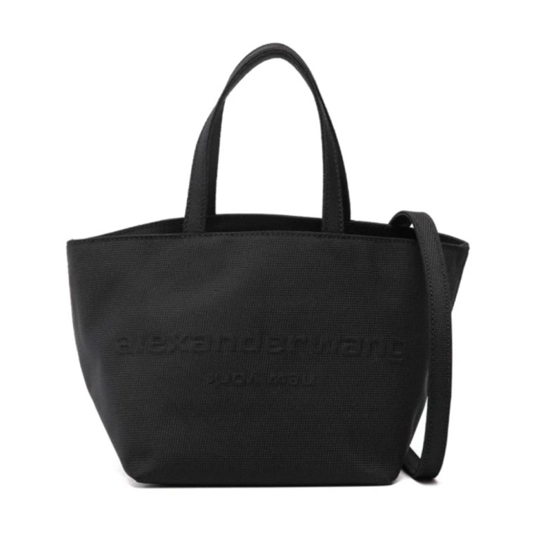 Czarna torba na ramię z logo Alexander Wang