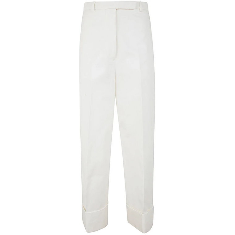 Spodnie o prostych nogawkach z organicznej bawełny Thom Browne