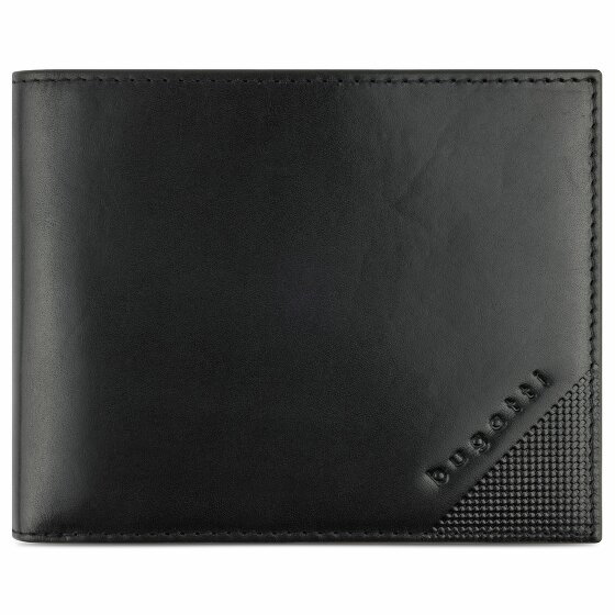 bugatti Nobile Portfel Ochrona RFID Skórzany 12 cm schwarz