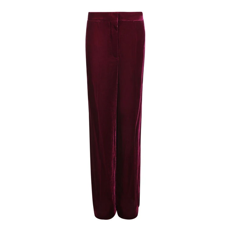 Luksusowe Spodnie Bordeaux Stella McCartney