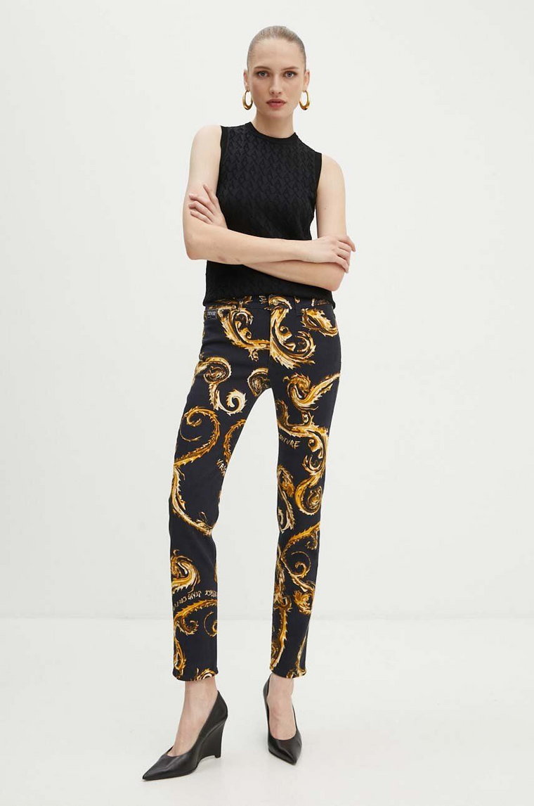 Versace Jeans Couture jeansy Melissa damskie kolor czarny 77HAB5S0 ES118LO1
