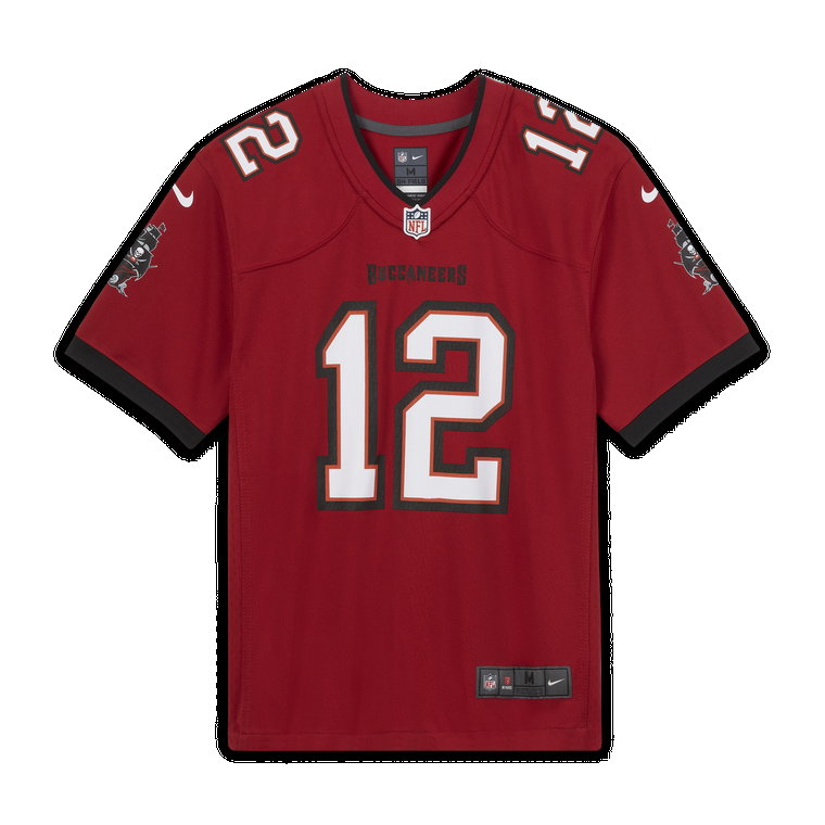Koszulka do futbolu amerykańskiego dla dużych dzieci NFL Tampa Bay Buccaneers (Tom Brady) - Czerwony