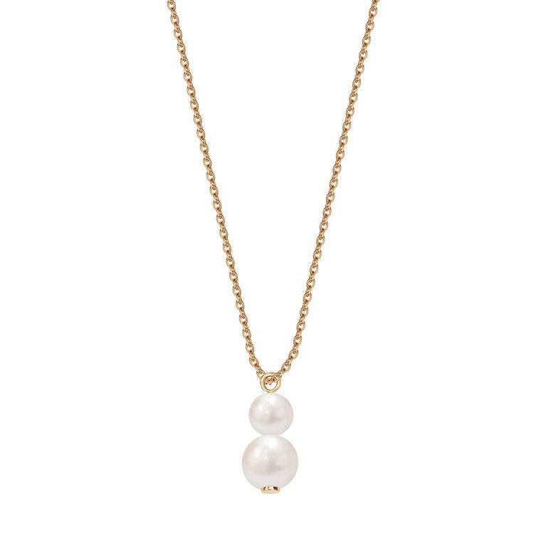 Naszyjnik złoty z perłami - Pearls